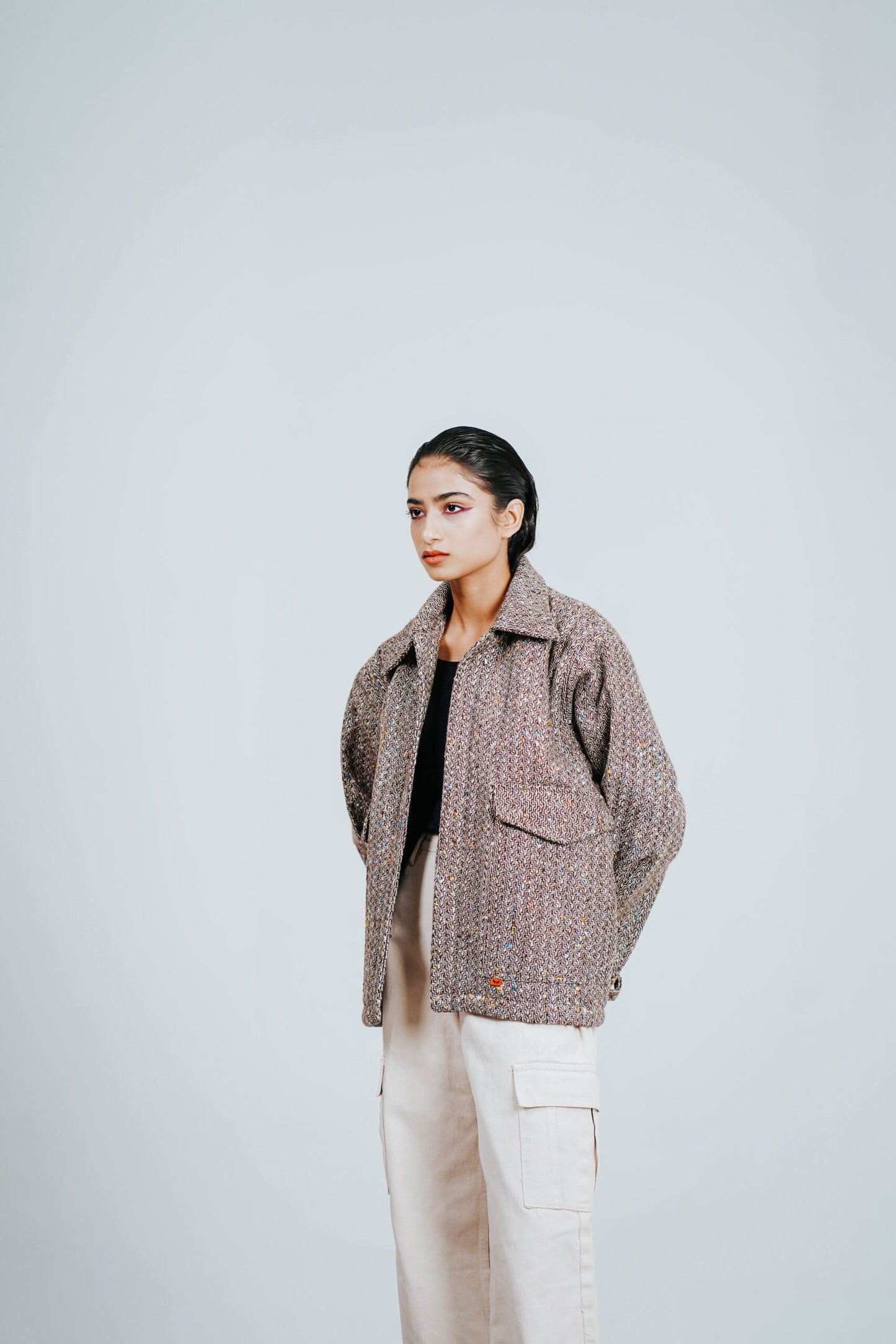 BROWN TWEED JACKET