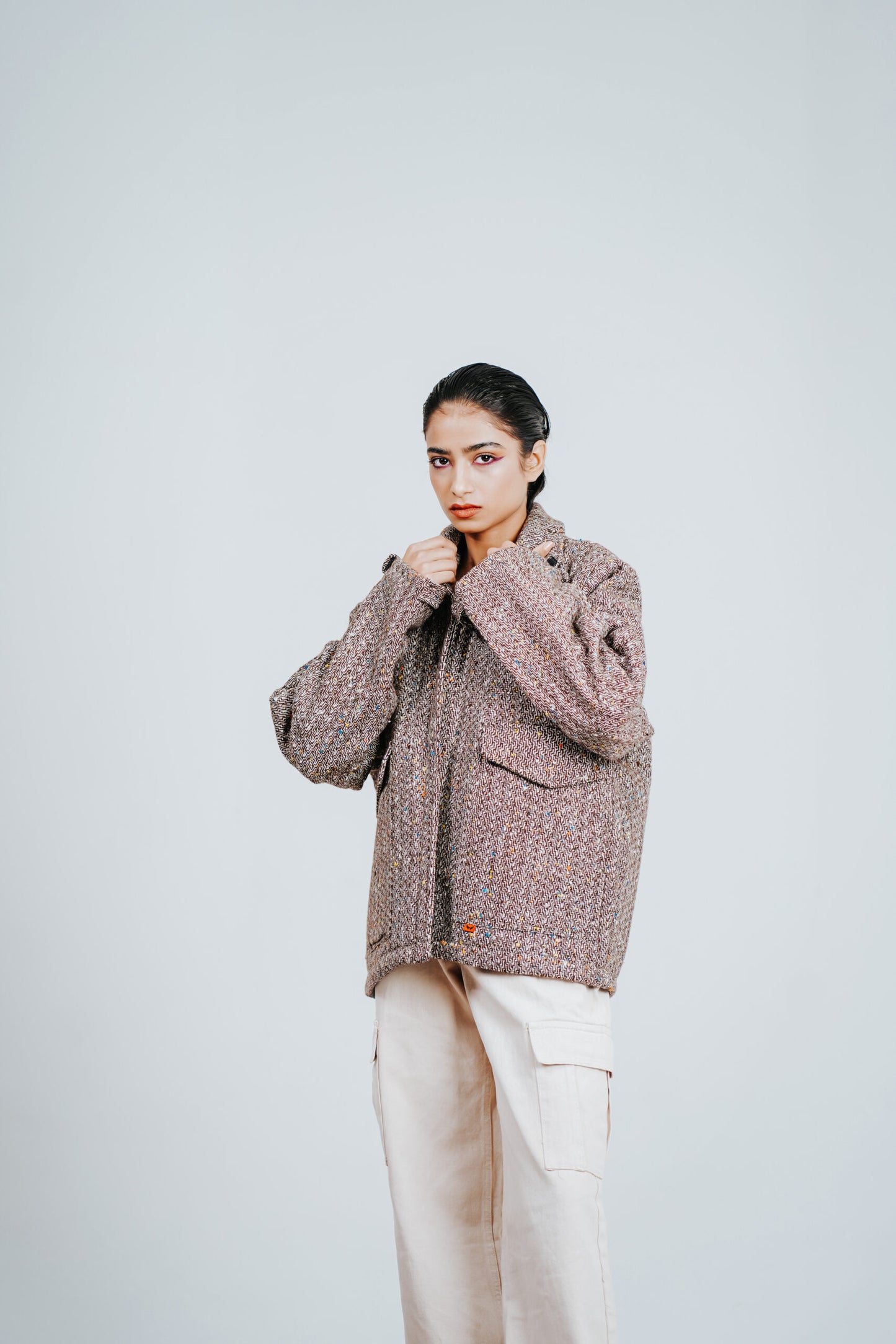 BROWN TWEED JACKET